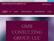 Tablet Screenshot of gmbconsultinggroup.com